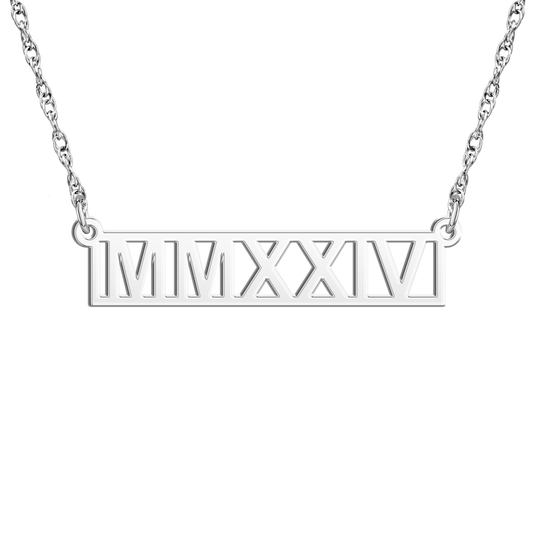 Pierced Graduation Bar Necklace