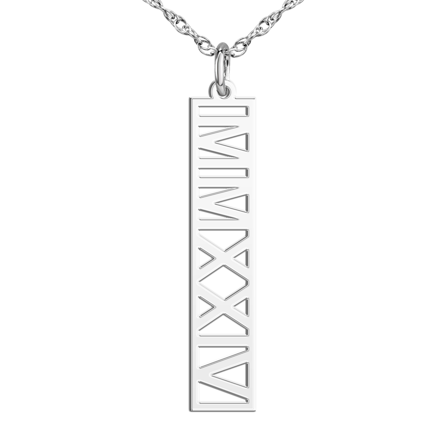 Pierced Graduation Tag Pendant