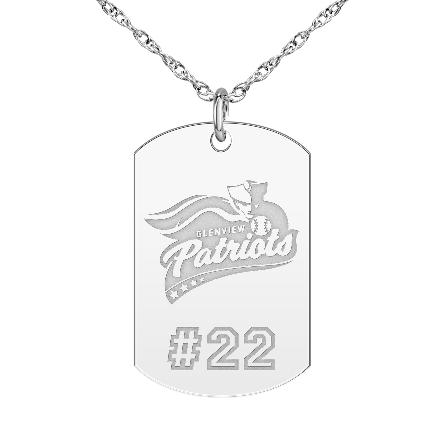 Glenview Patriots Player’s Number Tag Large
