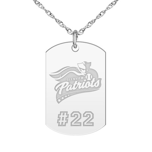 Glenview Patriots Player’s Number Tag Large