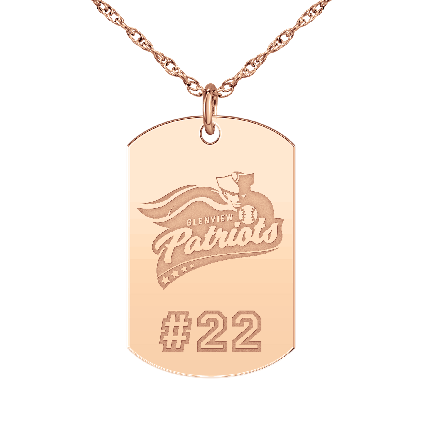 Glenview Patriots Player’s Number Tag Large