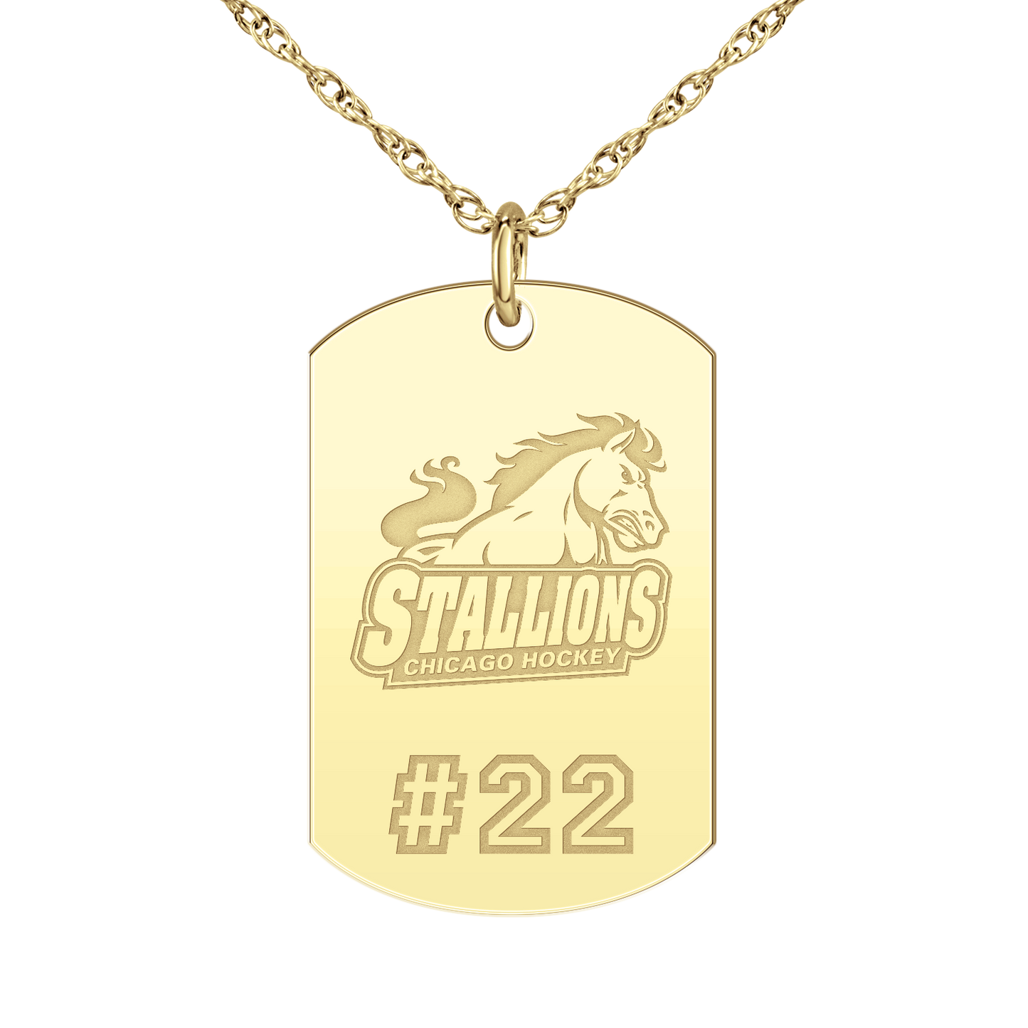 Chicago Stallions Player’s Number Tag Large