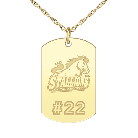 Chicago Stallions Player’s Number Tag Large