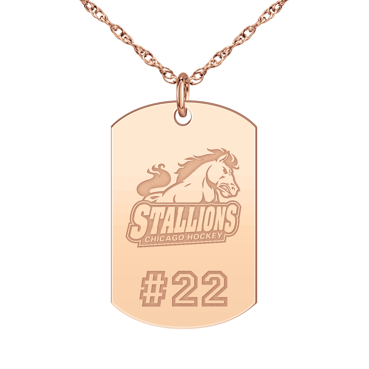 Chicago Stallions Player’s Number Tag Large