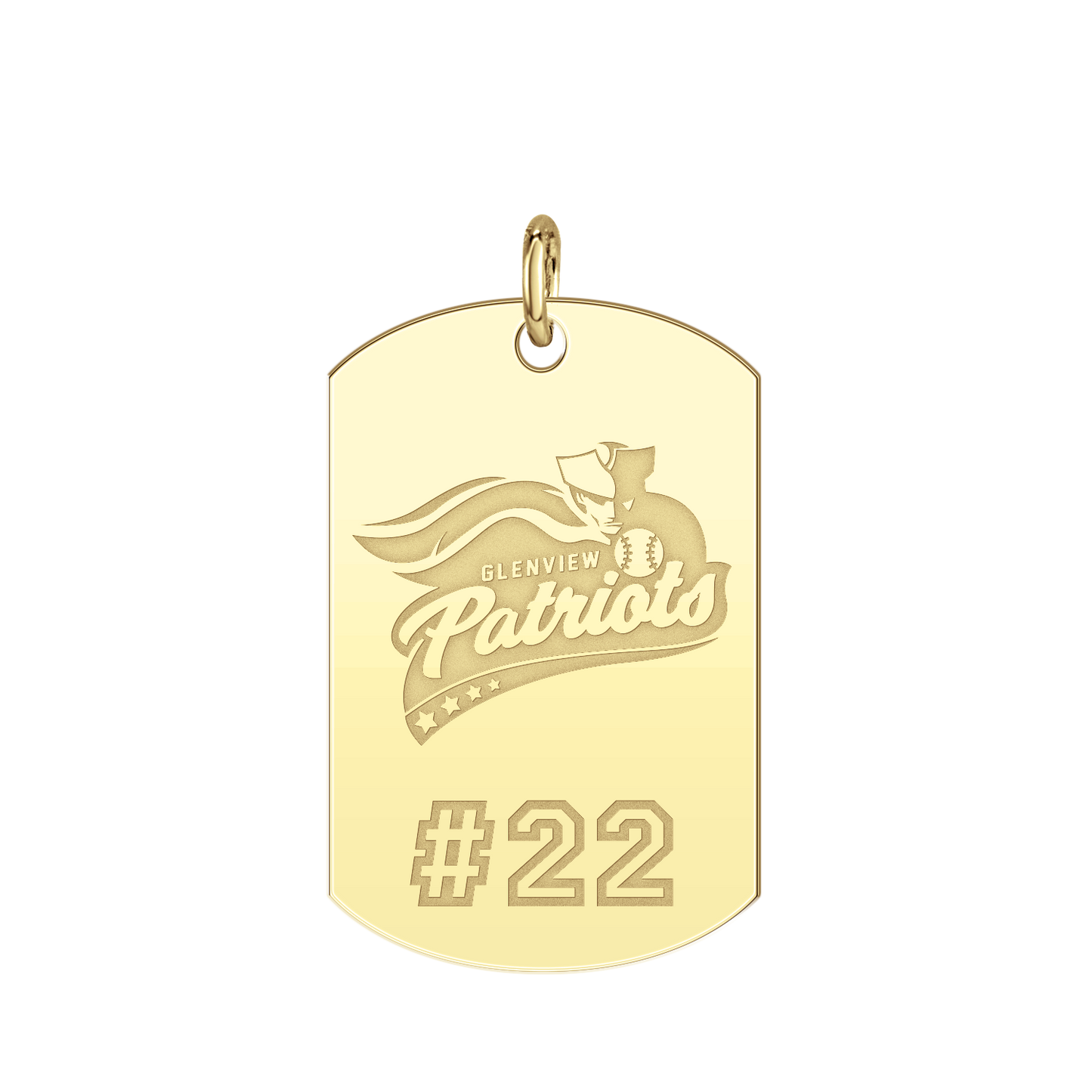 Glenview Patriots Player’s Number Tag Large