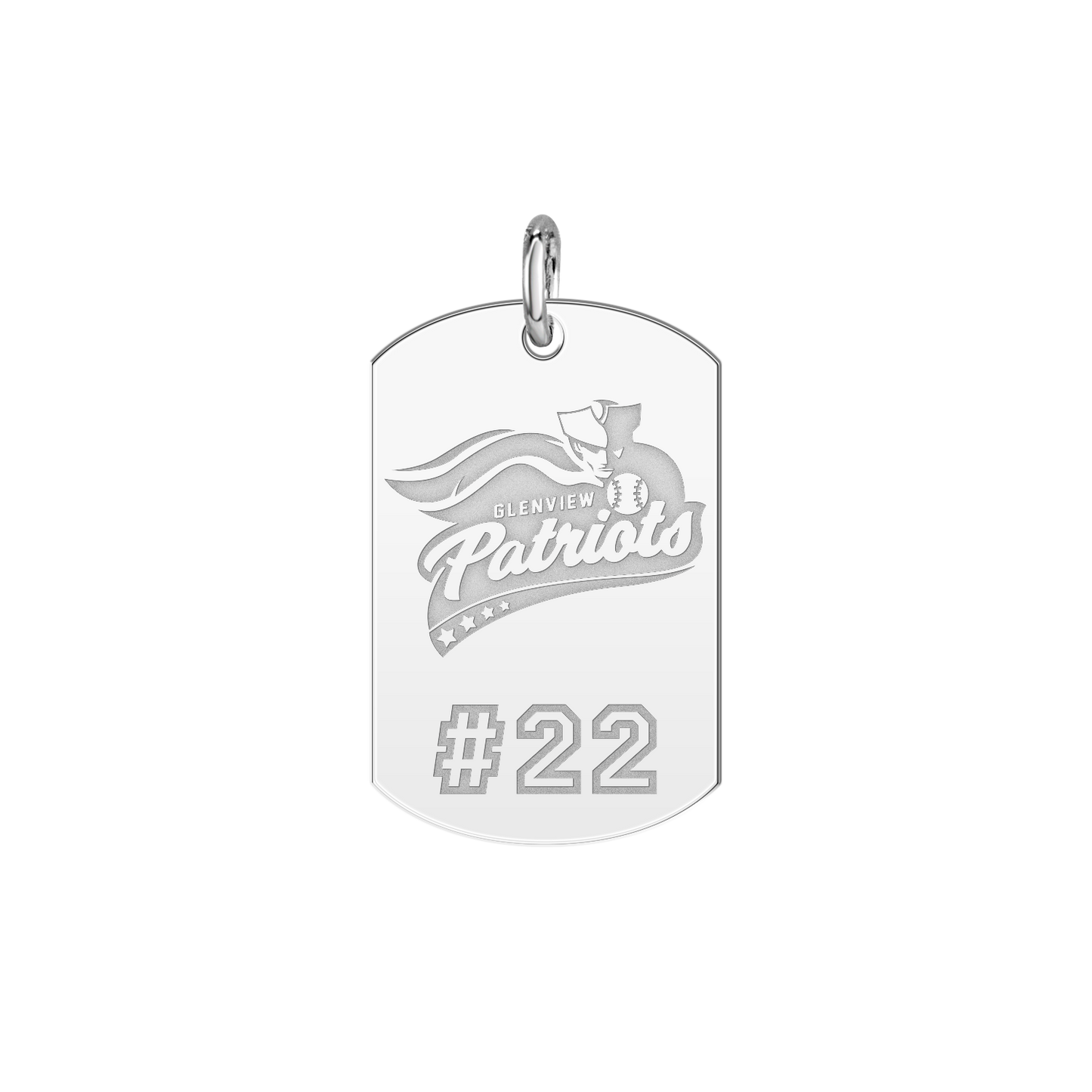 Glenview Patriots Player’s Number Tag Small