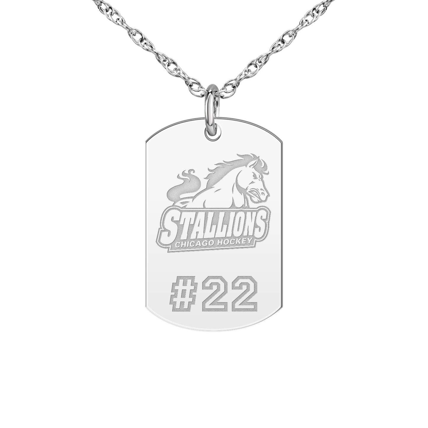Chicago Stallions Player’s Number Tag Small