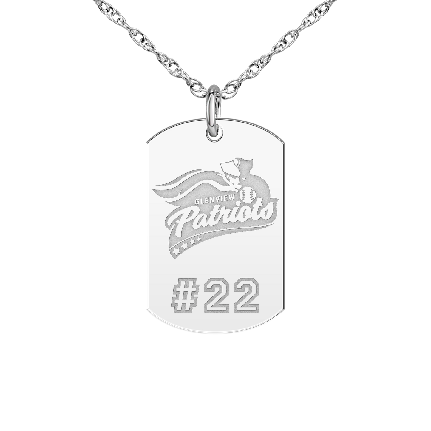 Glenview Patriots Player’s Number Tag Small