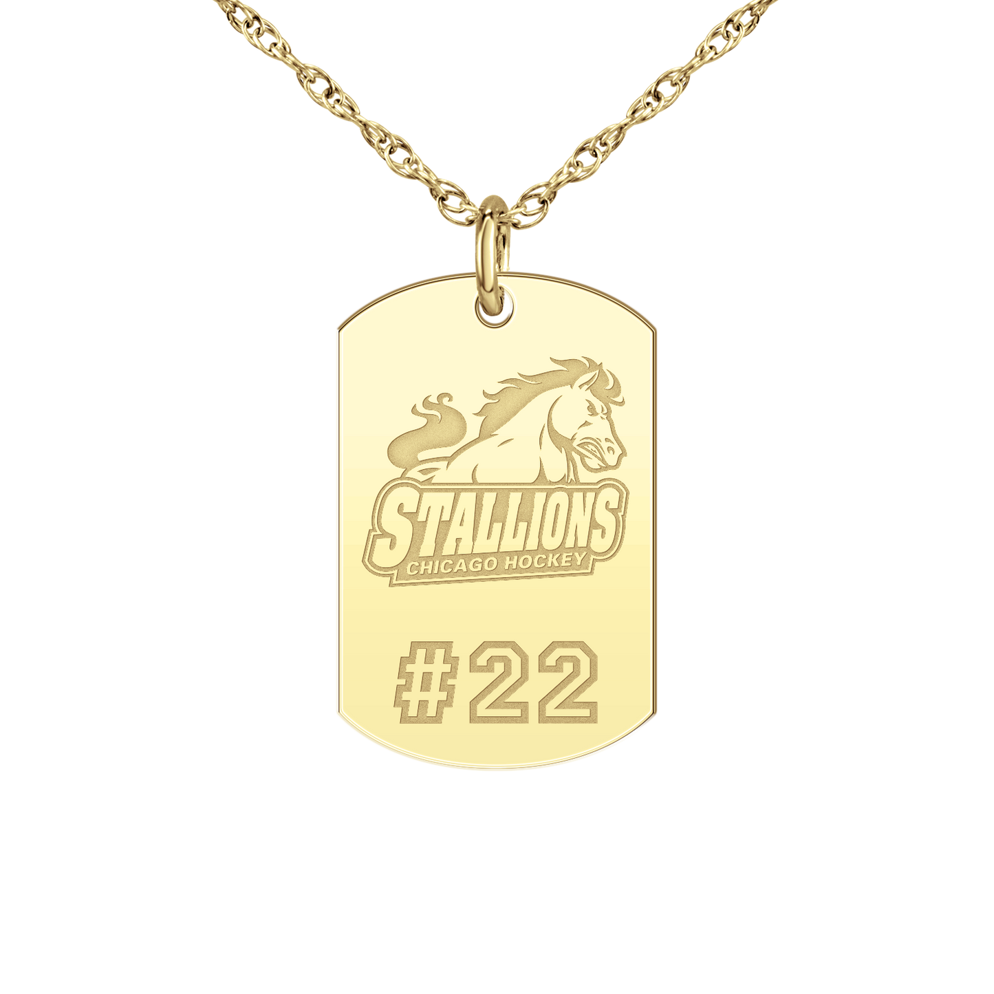 Chicago Stallions Player’s Number Tag Small