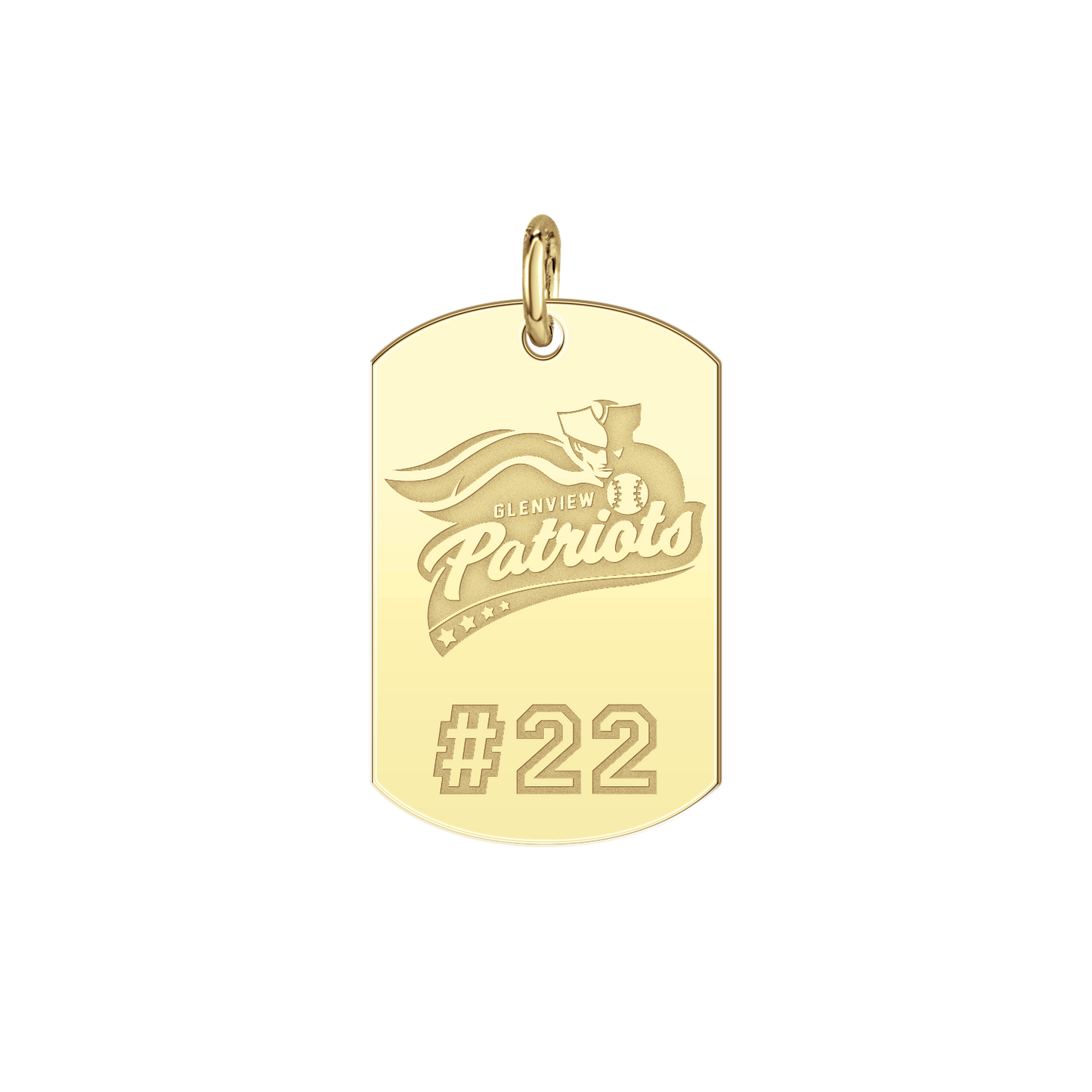 Glenview Patriots Player’s Number Tag Small