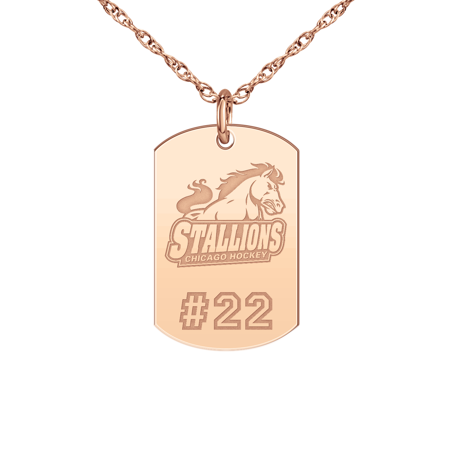 Chicago Stallions Player’s Number Tag Small