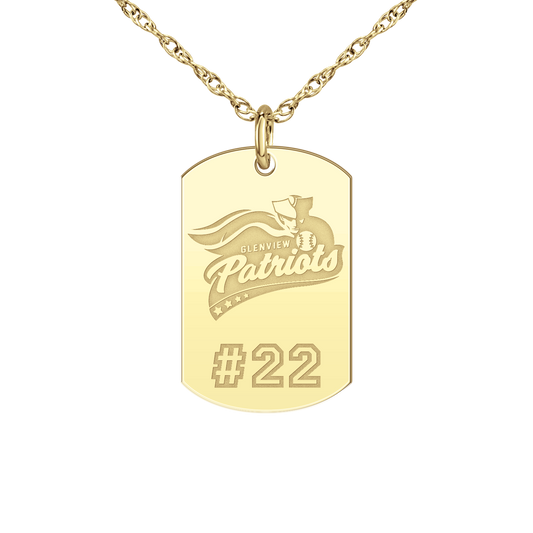 Glenview Patriots Player’s Number Tag Small