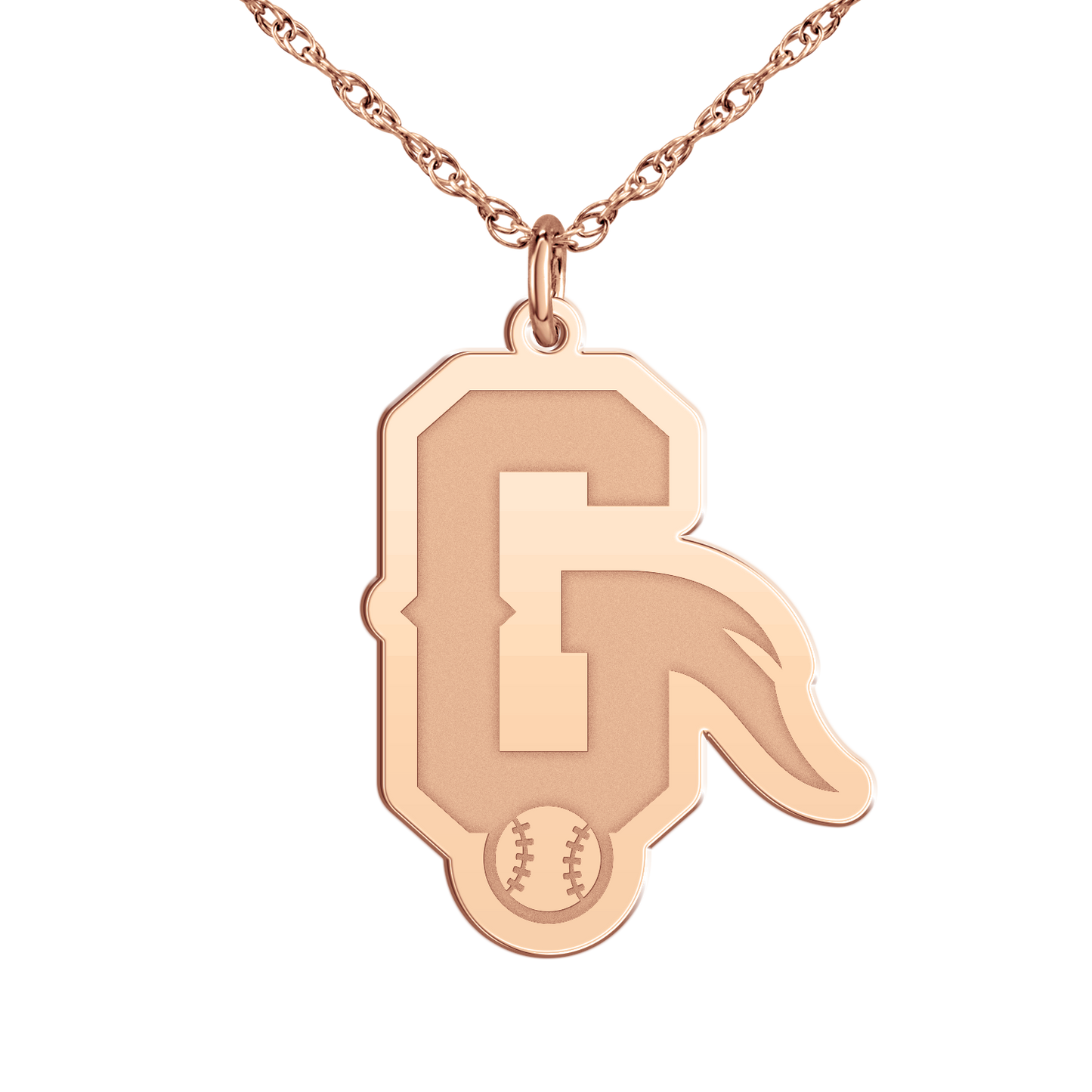 Glenview Patriots Signature G Initial Logo Necklace