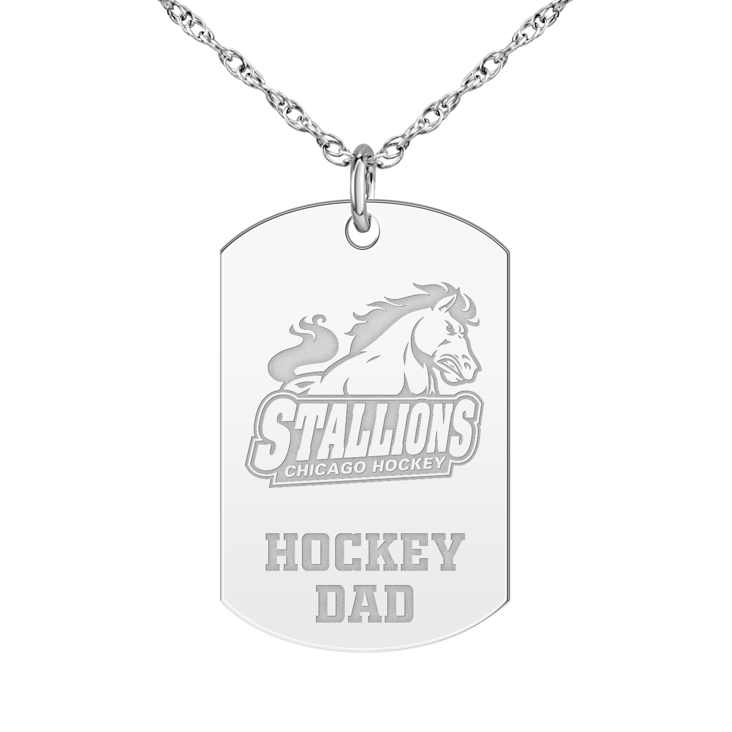 Chicago Stallions Hockey Dad Tag