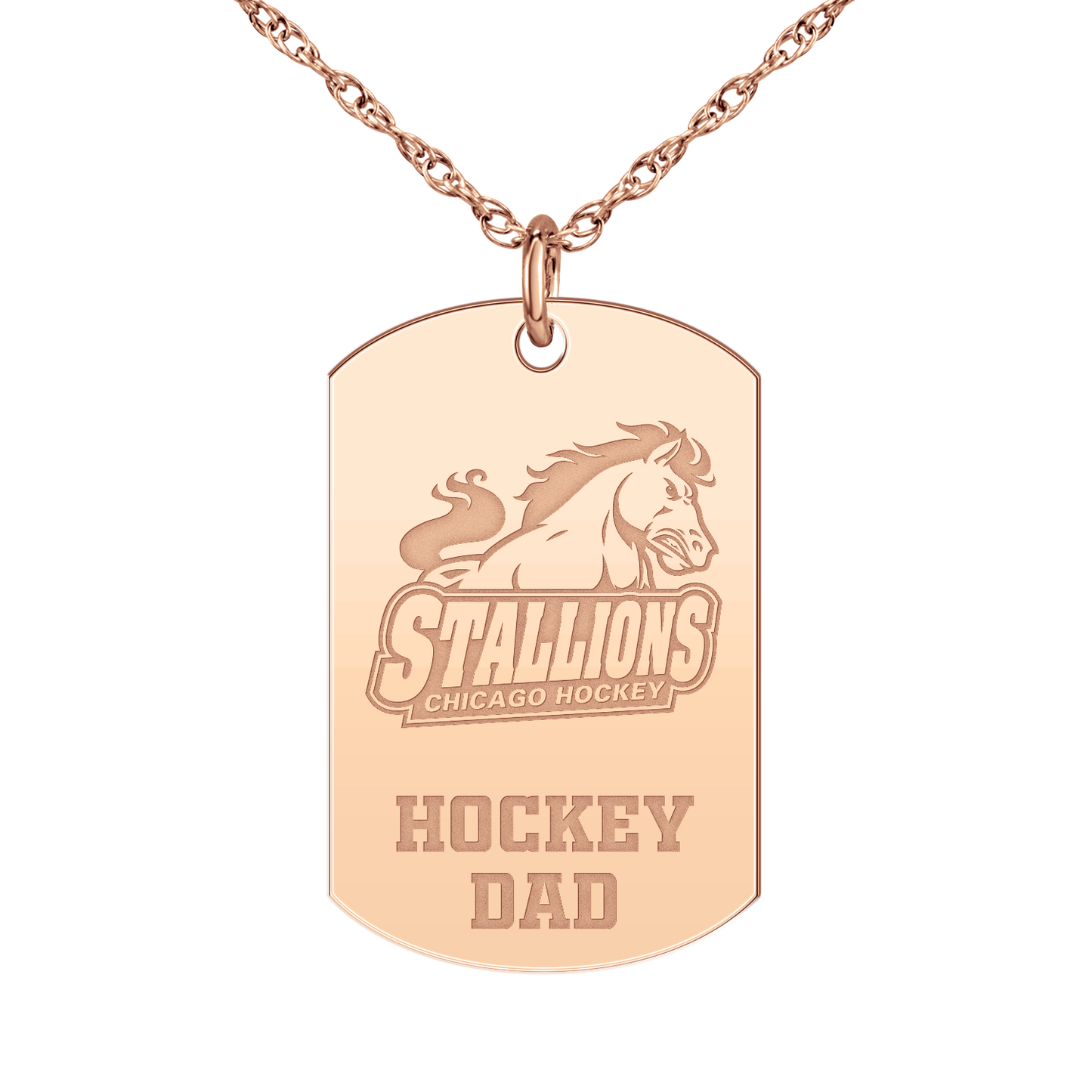 Chicago Stallions Hockey Dad Tag