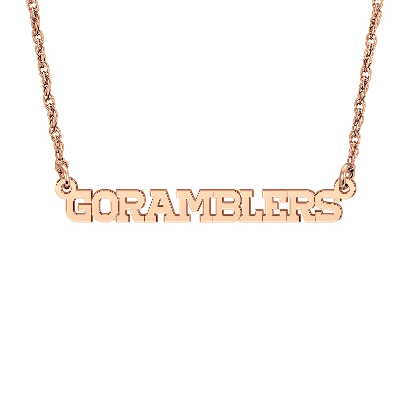 Go Ramblers Mini Nameplate Necklace
