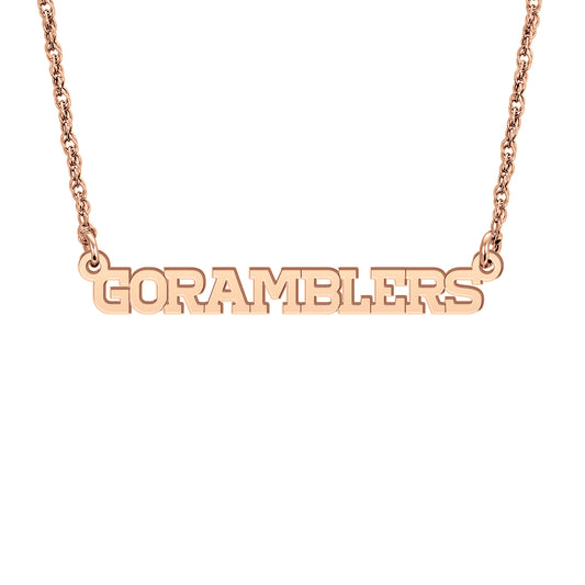 Go Ramblers Mini Nameplate Necklace