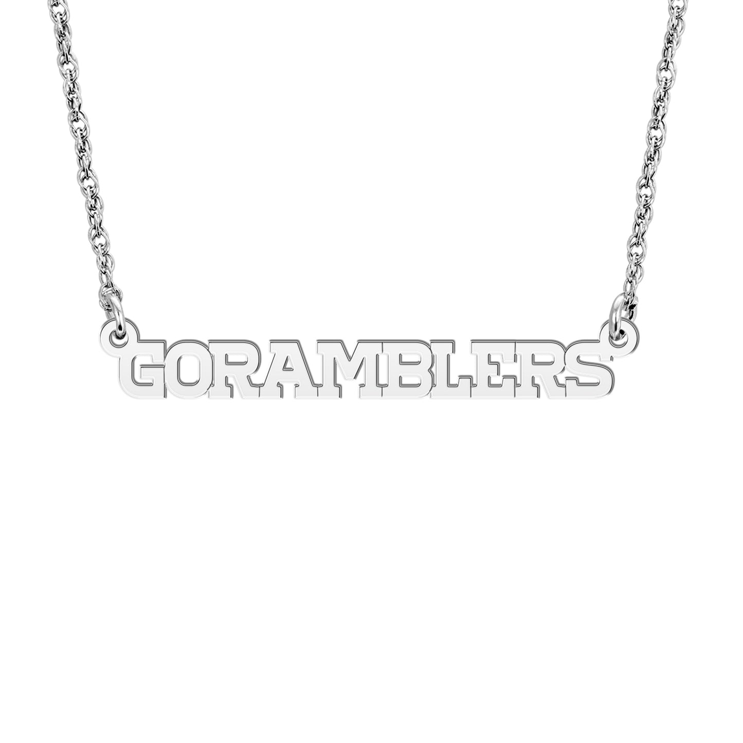Go Ramblers Mini Nameplate Necklace