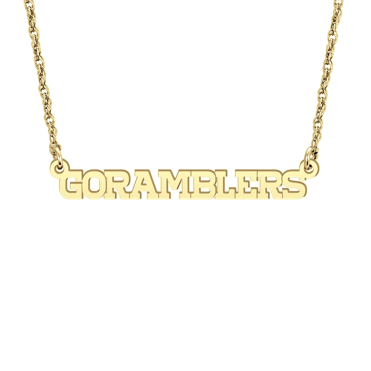 Go Ramblers Mini Nameplate Necklace