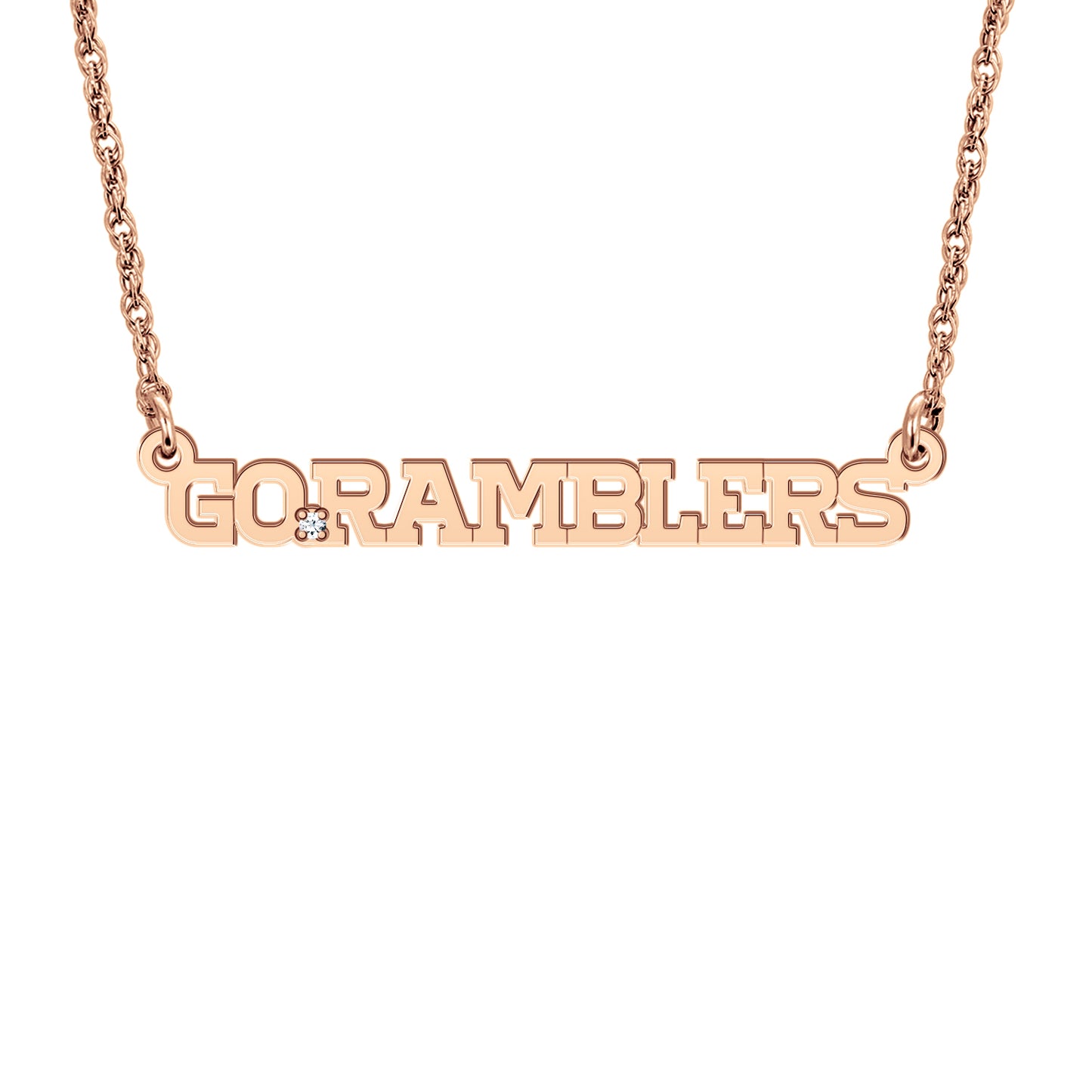 Go Ramblers Mini Nameplate Necklace