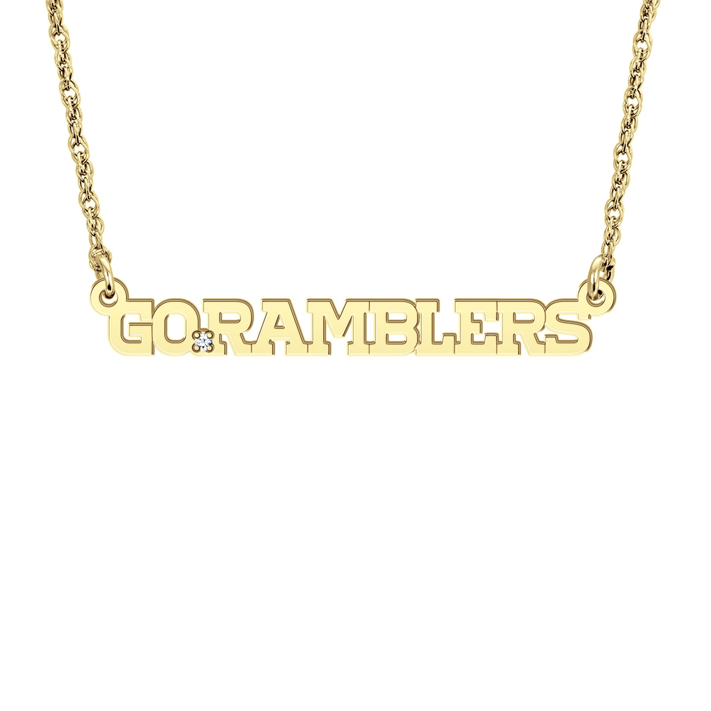Go Ramblers Mini Nameplate Necklace