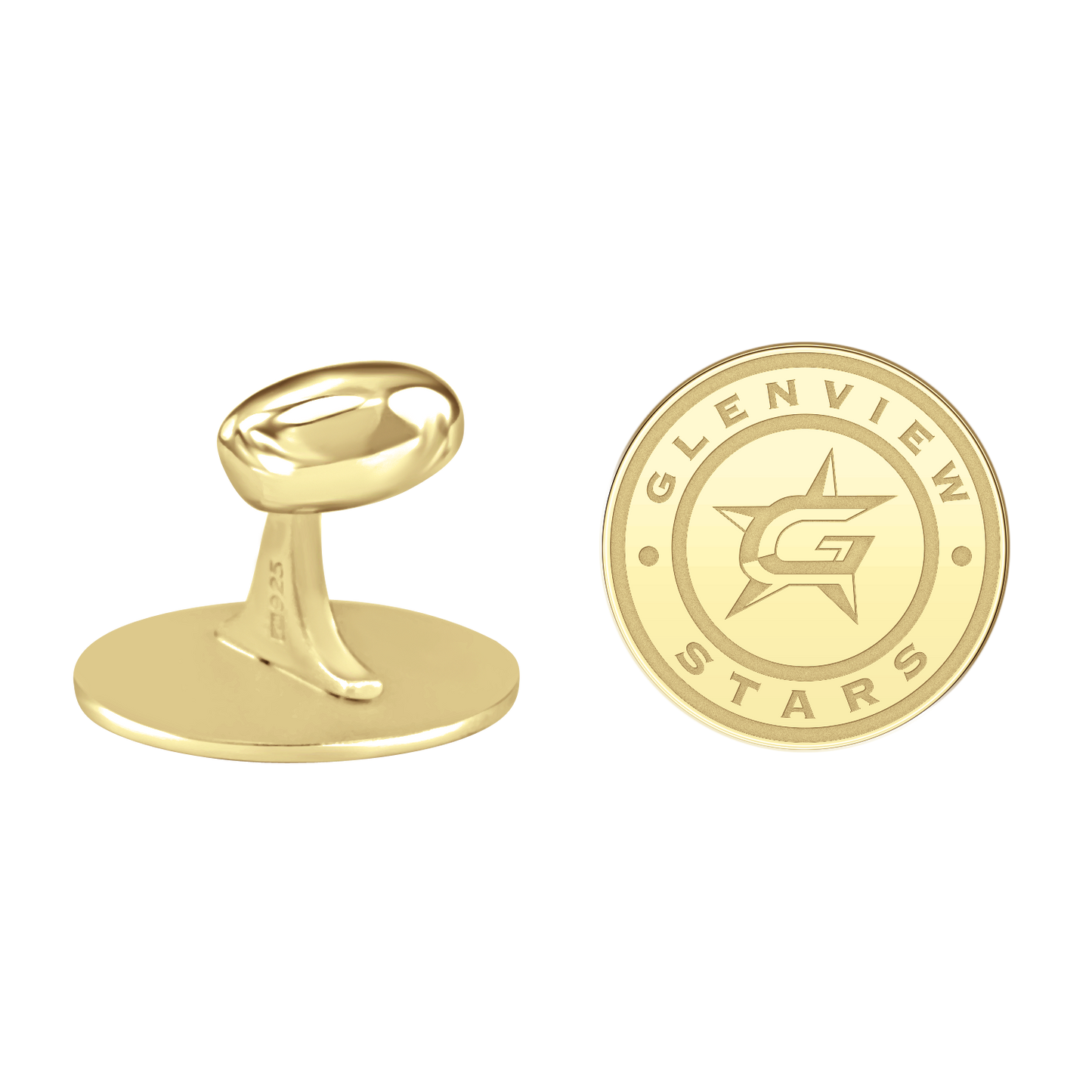 Glenview Stars Disc Cufflinks