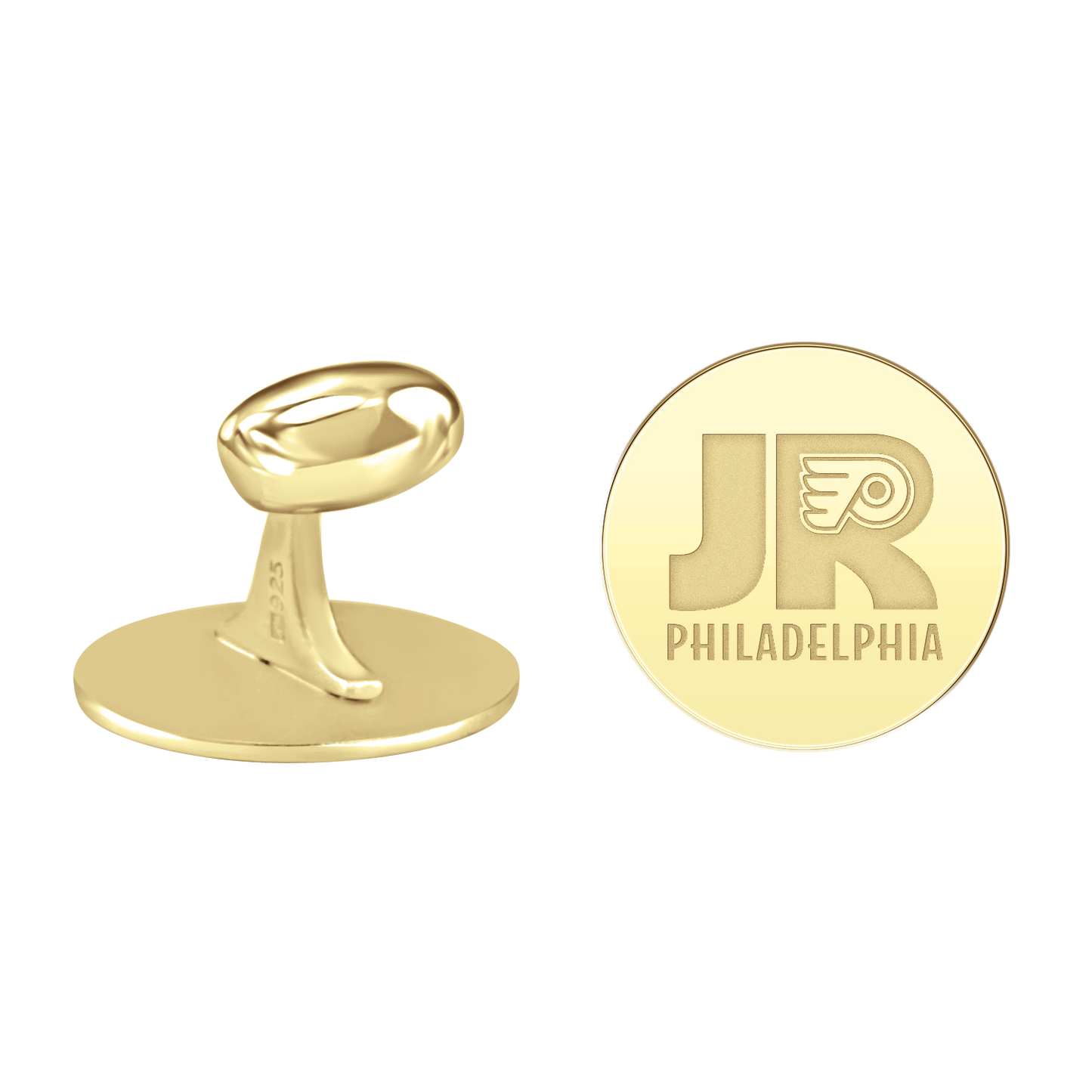 Philadelphia Jr Flyers Disc Cufflinks