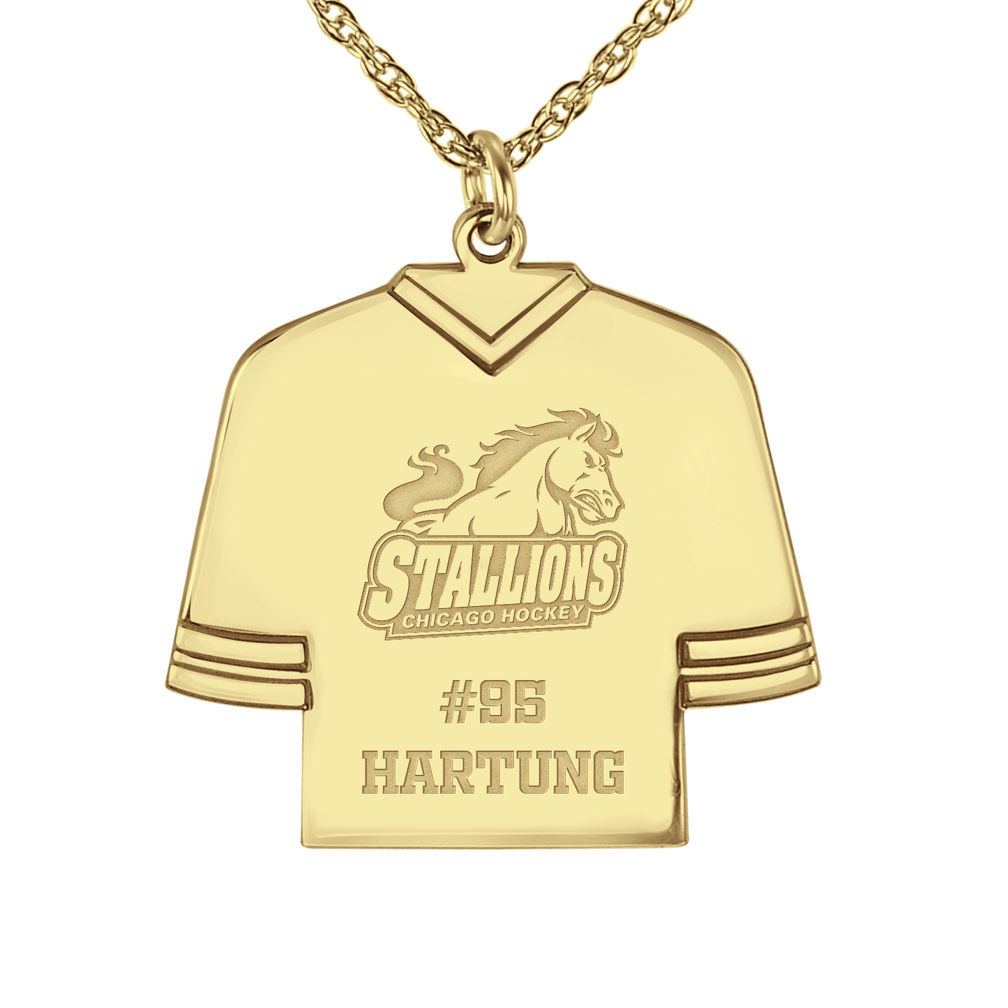 Chicago Stallions Hockey Jersey Pendant