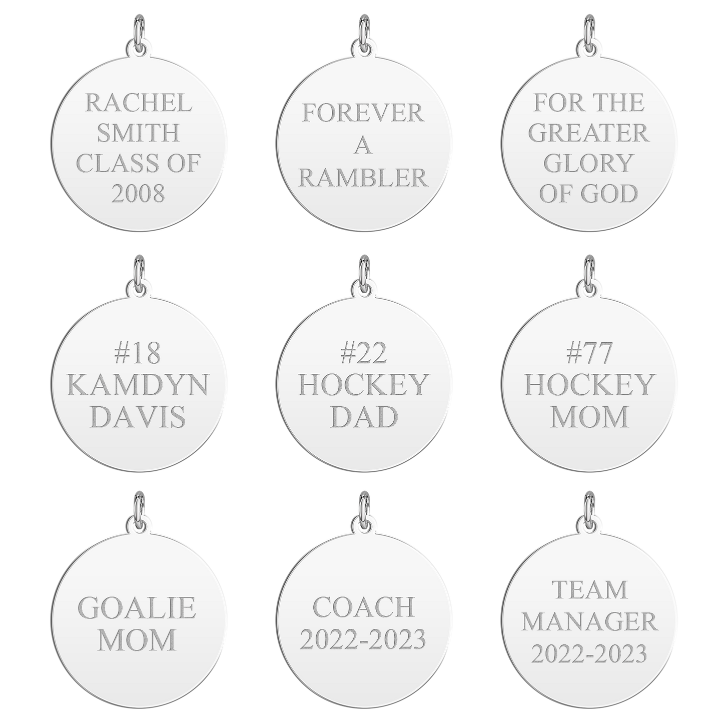 Loyola Academy Seal Disc Key Chain