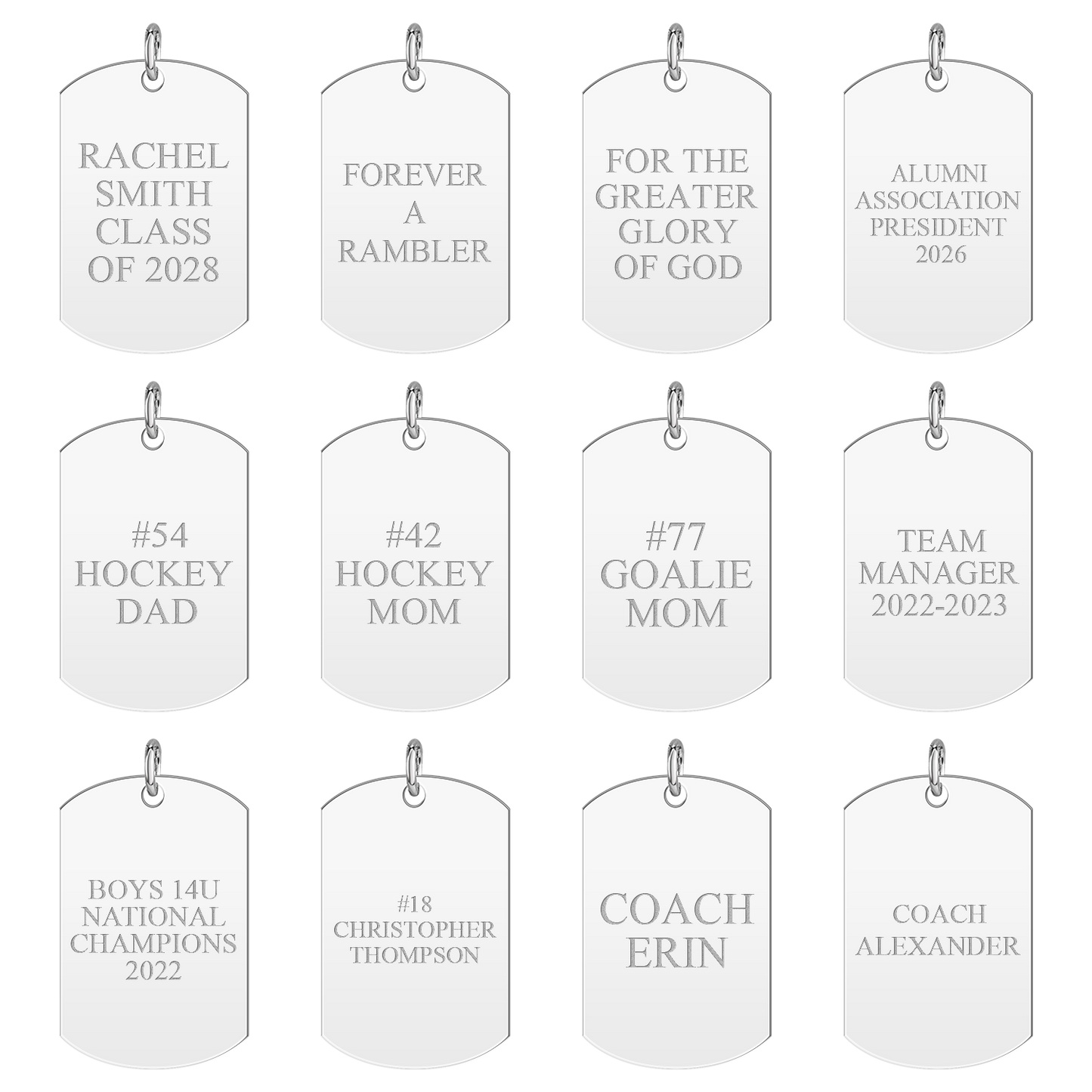 Loyola Academy Seal Tag Tension Key Chain