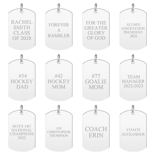 Loyola Academy Seal Tag Tension Key Chain