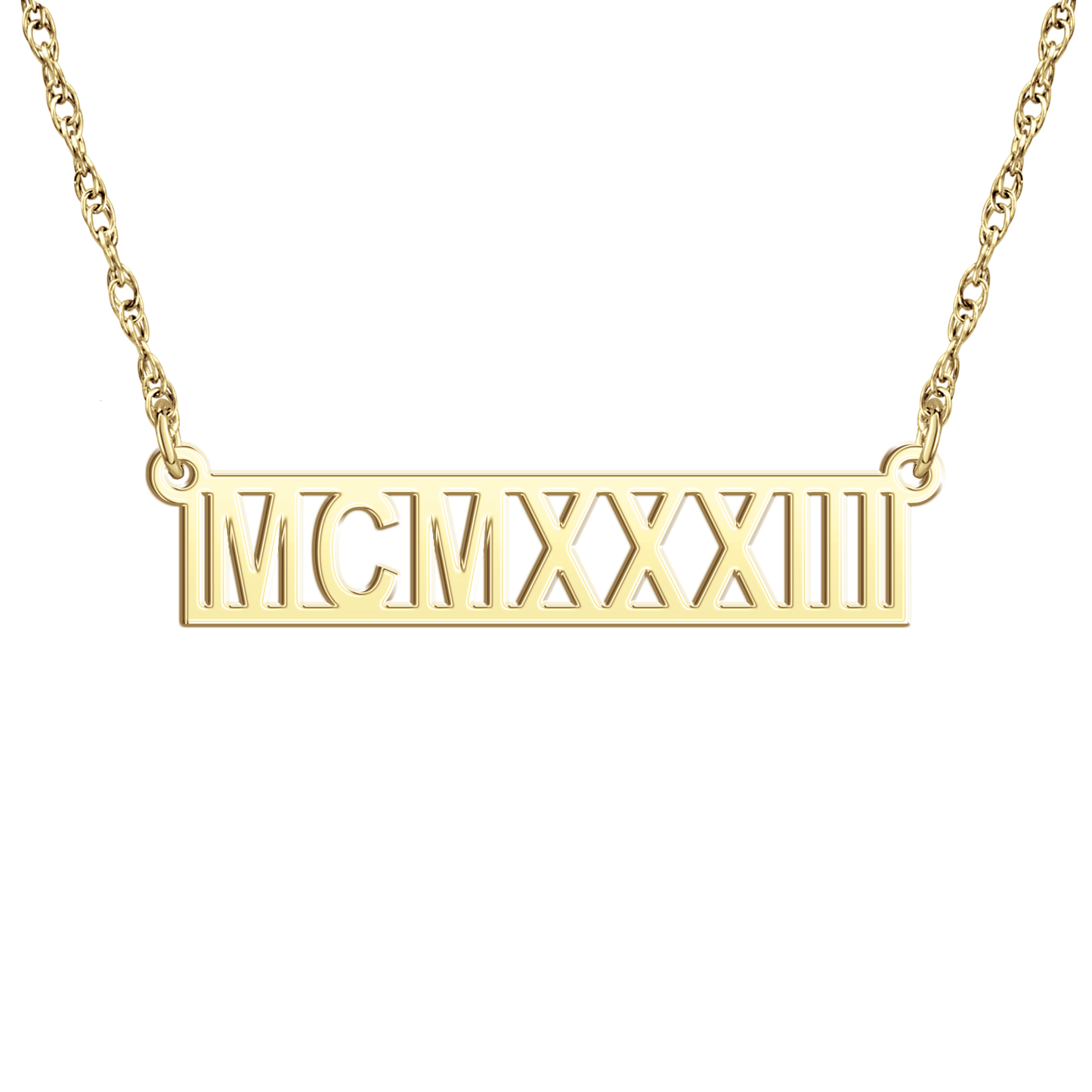 Villa Victoria Academy Founders Roman Numeral Bar Necklace