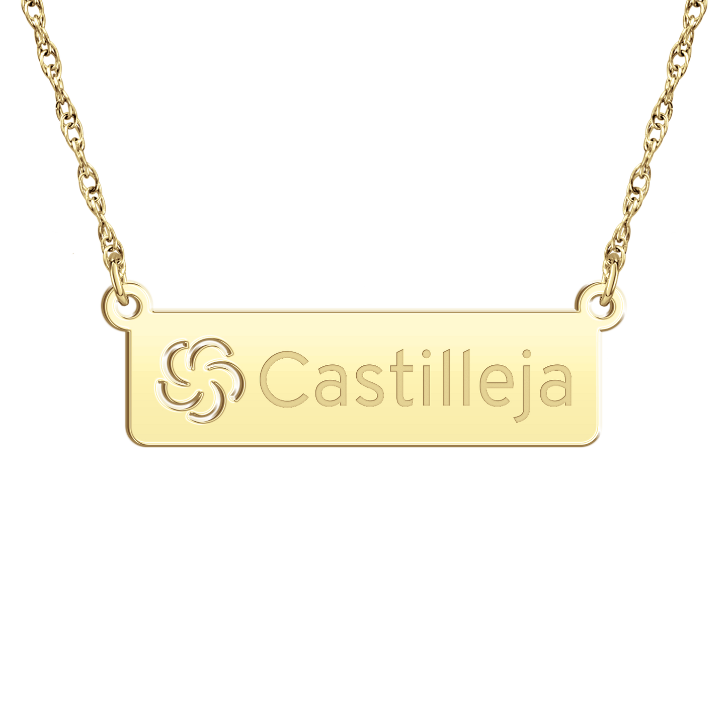 Castilleja Pierced Bar Necklace