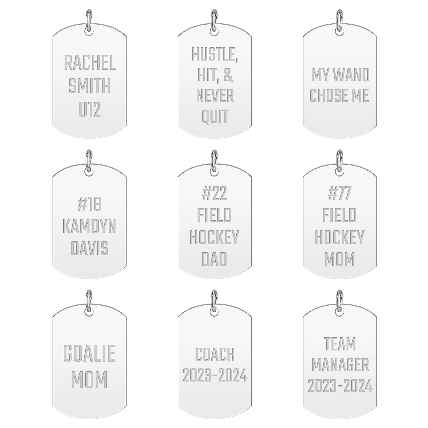 Windy City Field Hockey Tag Tension Key Chain