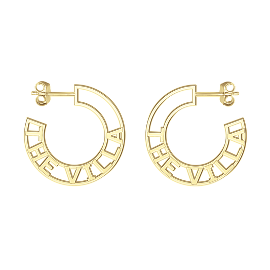 The Villa Crest Hoop Earrings