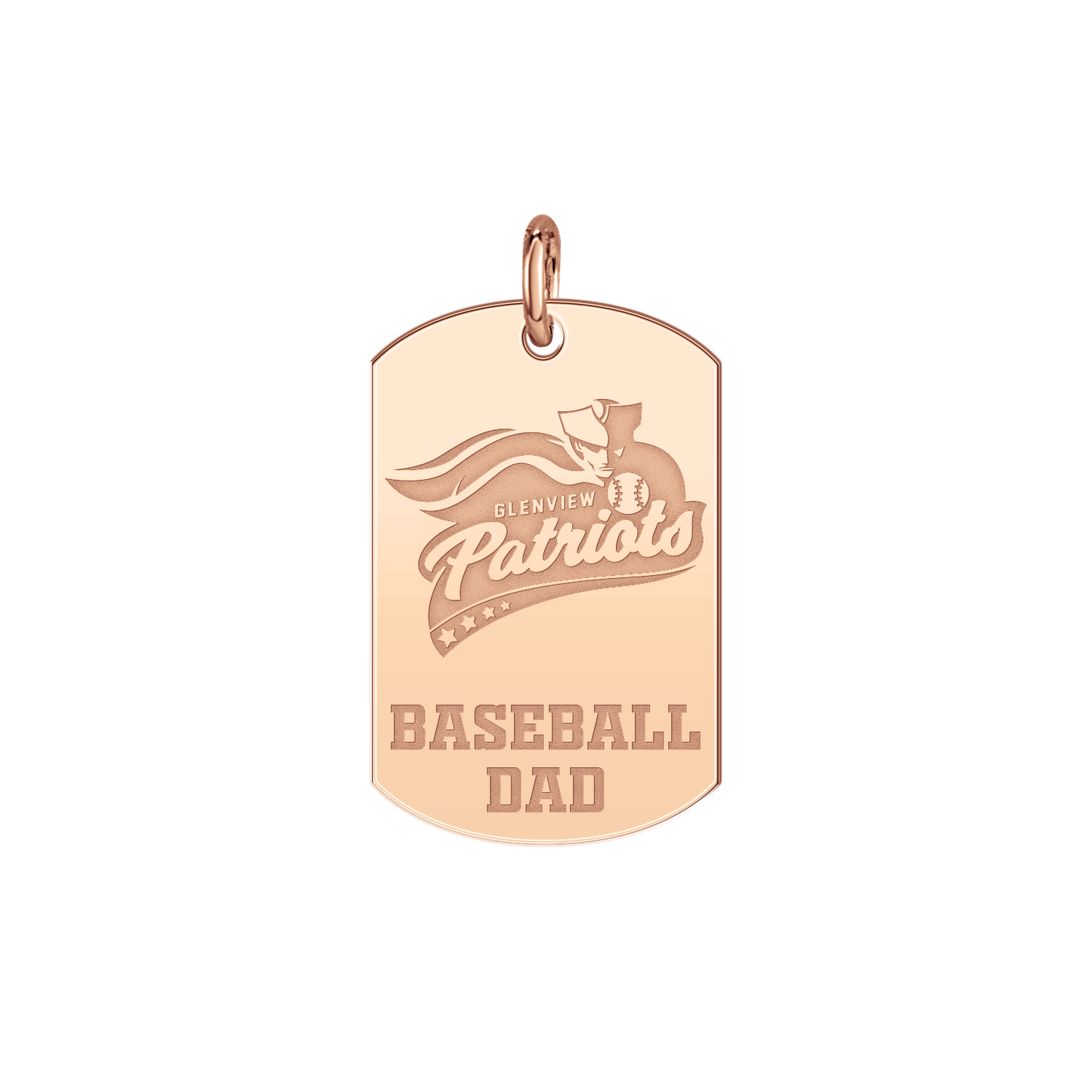Glenview Patriots Baseball Dad Tag