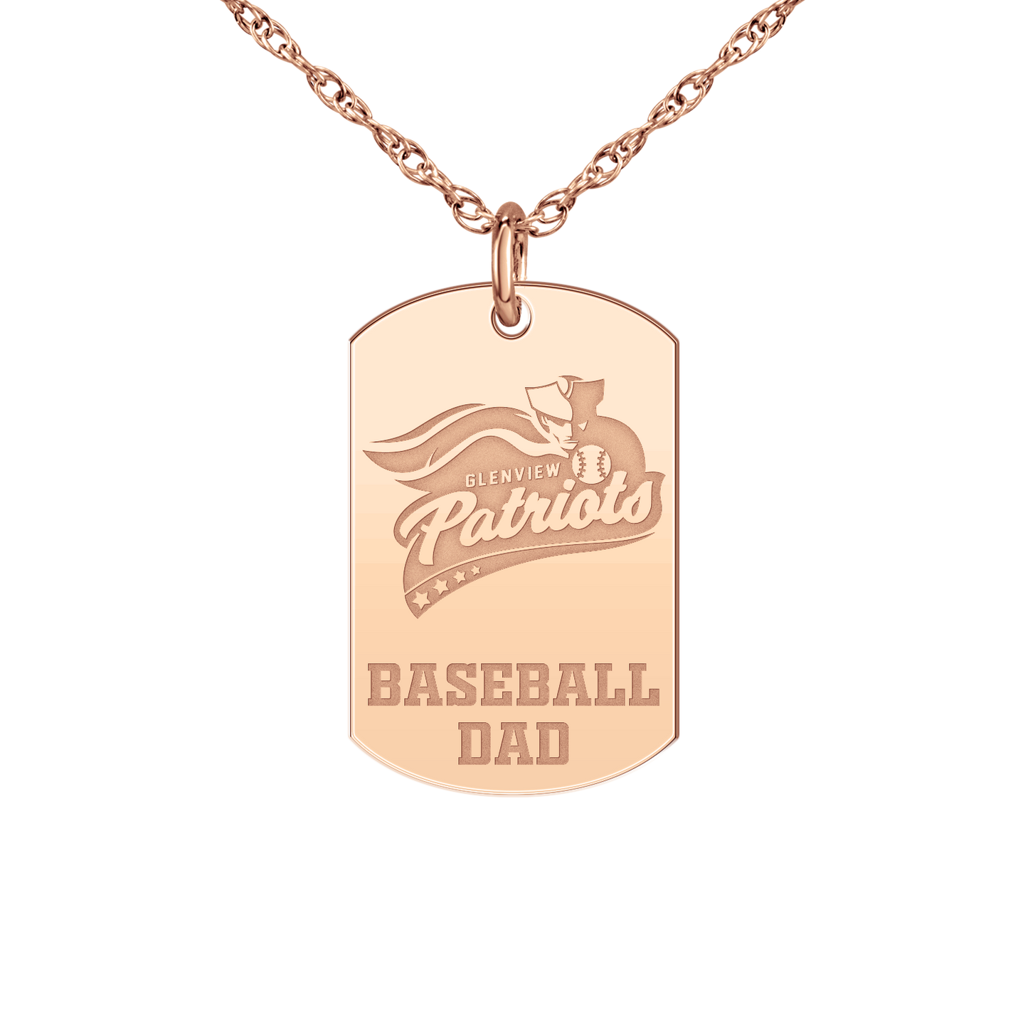 Glenview Patriots Baseball Dad Tag