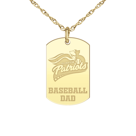 Glenview Patriots Baseball Dad Tag