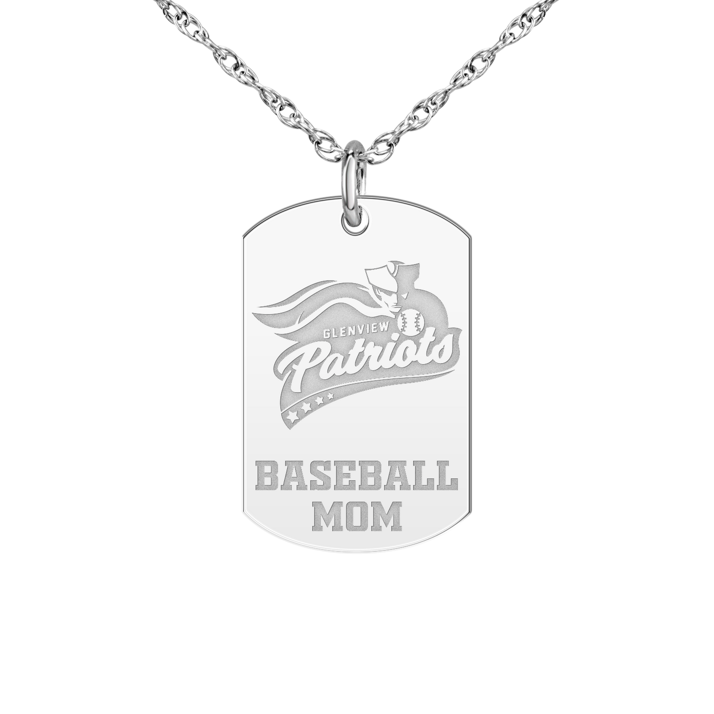 Glenview Patriots Baseball Mom Tag