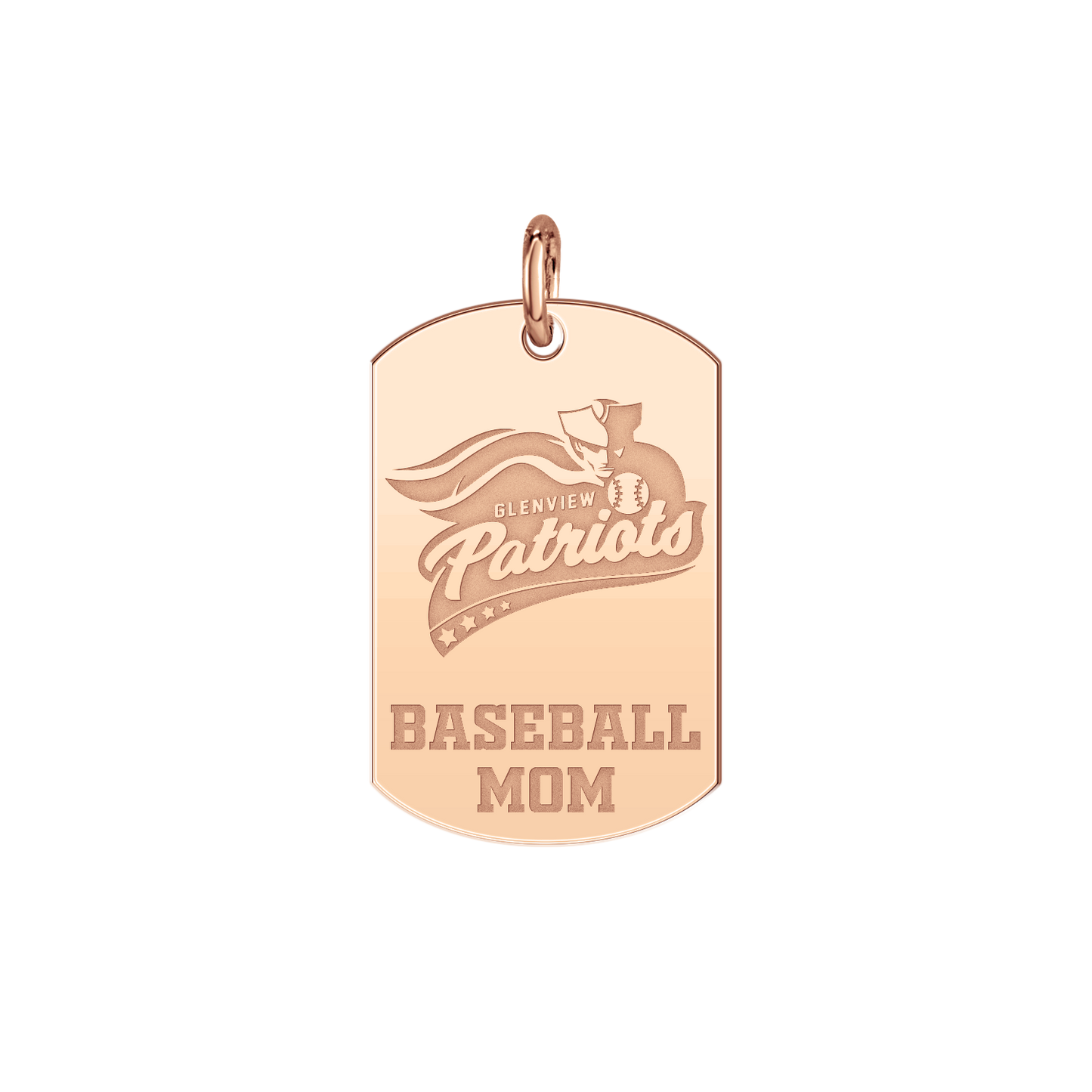 Glenview Patriots Baseball Mom Tag