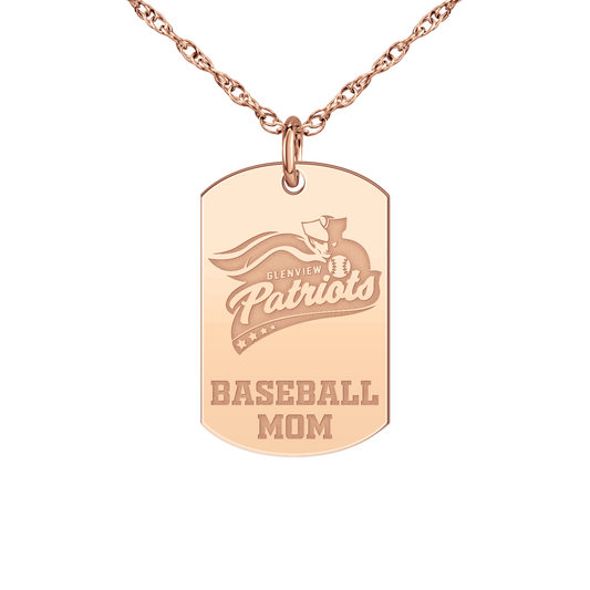 Glenview Patriots Baseball Mom Tag