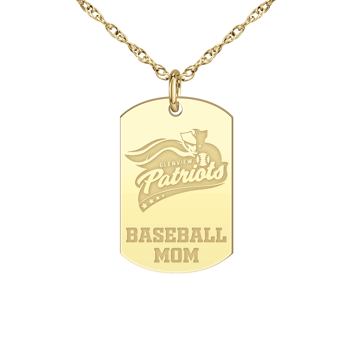 Glenview Patriots Baseball Mom Tag
