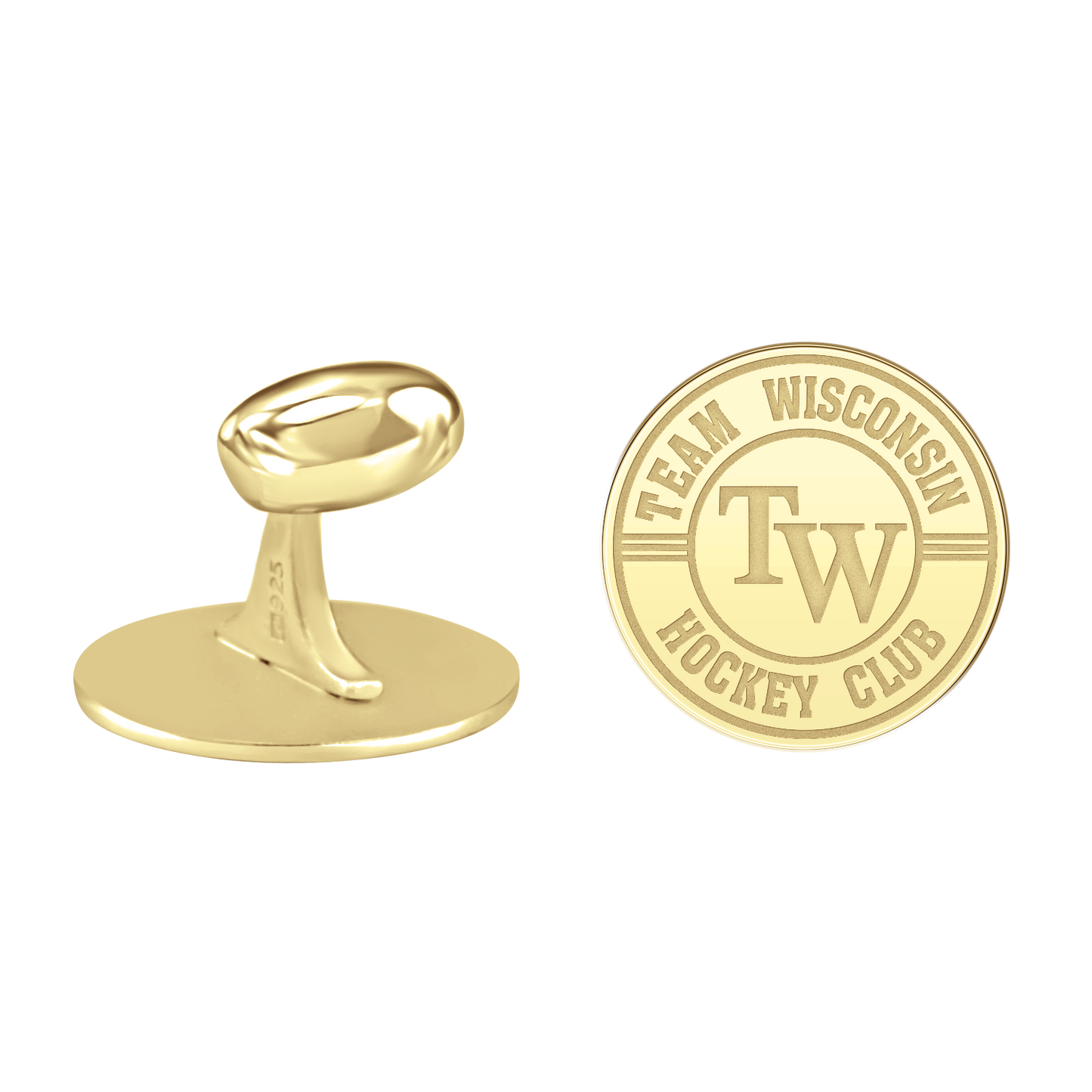 Team Wisconsin Disc Cufflinks