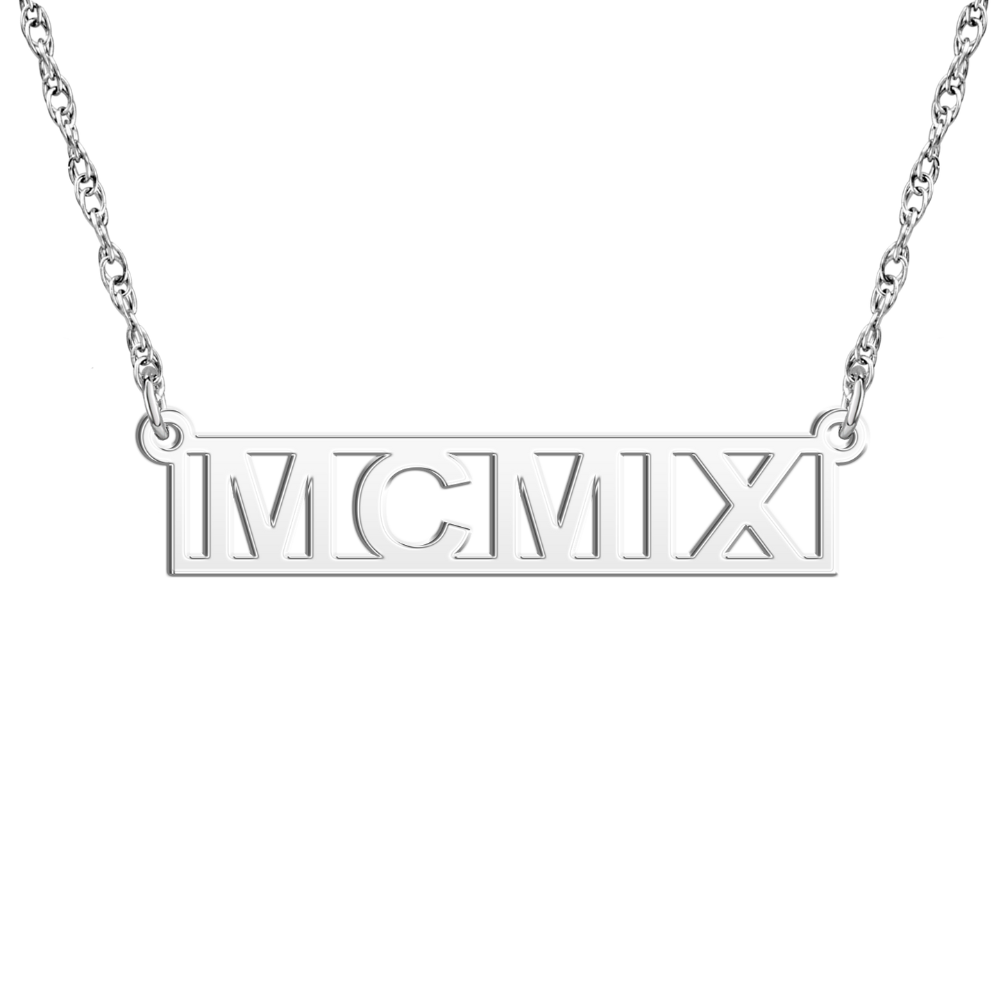 Rambler Founders' Roman Numeral Bar Necklace