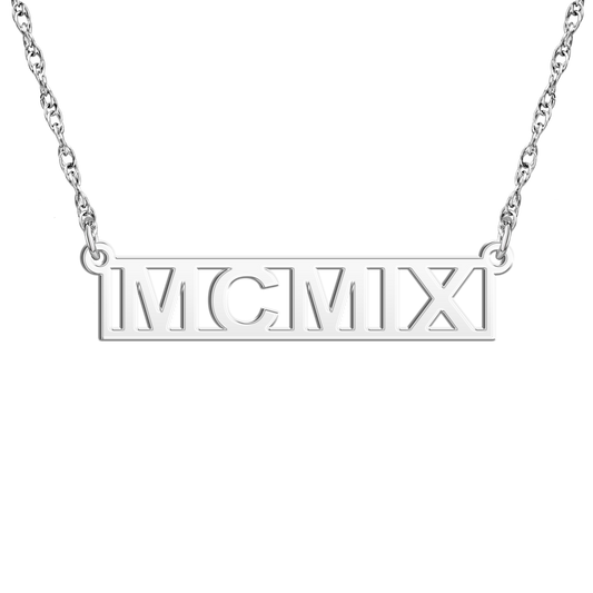 Rambler Founders' Roman Numeral Bar Necklace