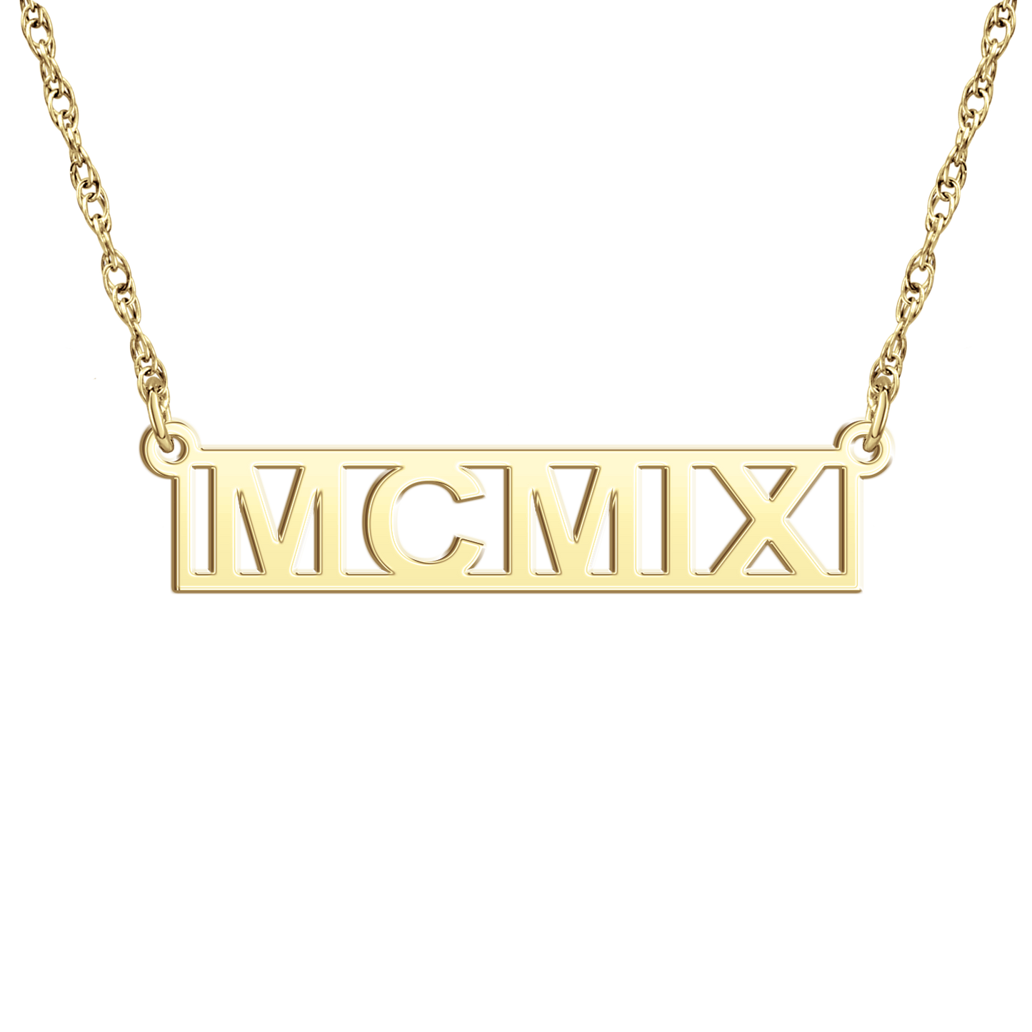 Rambler Founders' Roman Numeral Bar Necklace