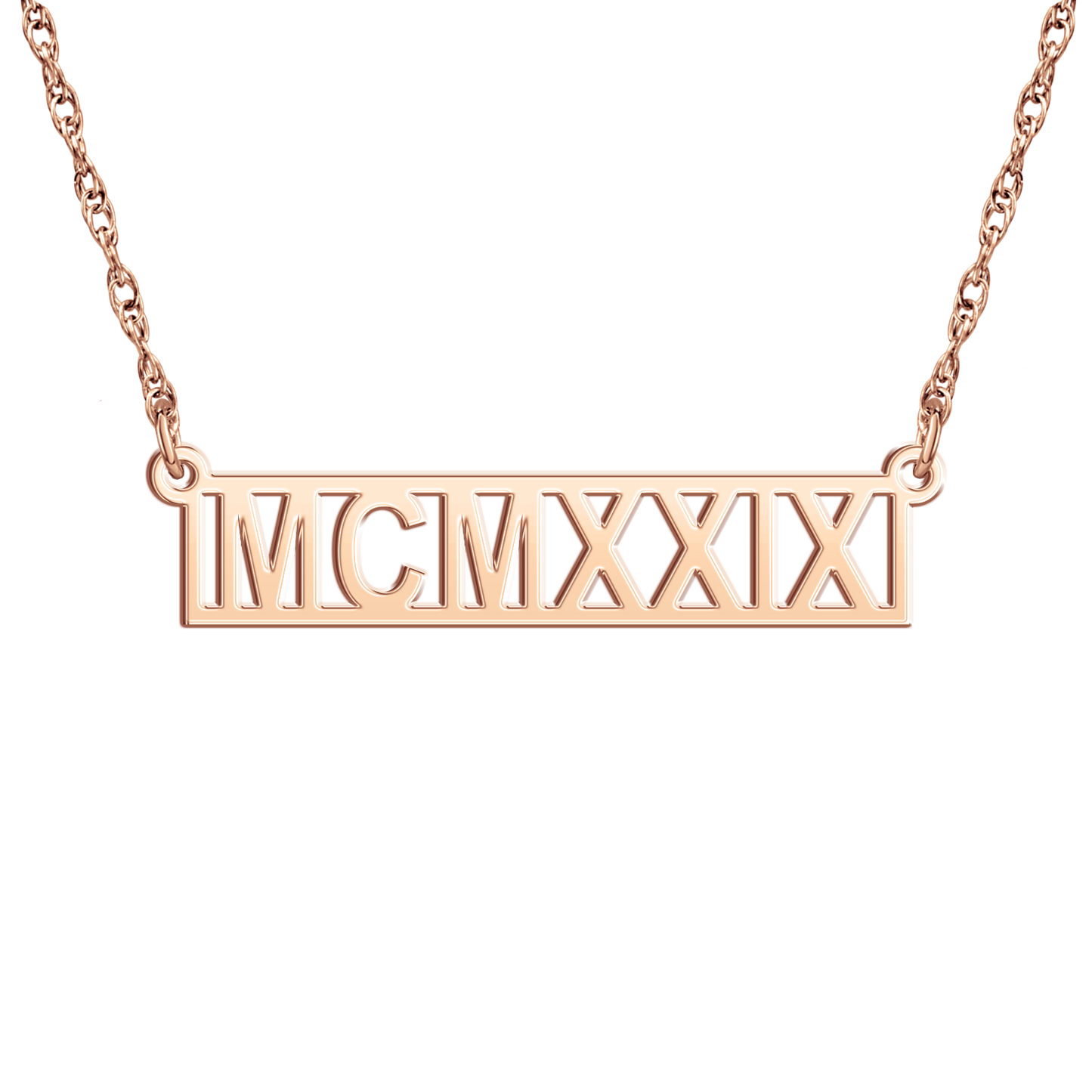 Fenwick Friar Founders' Roman Numeral Bar Necklace