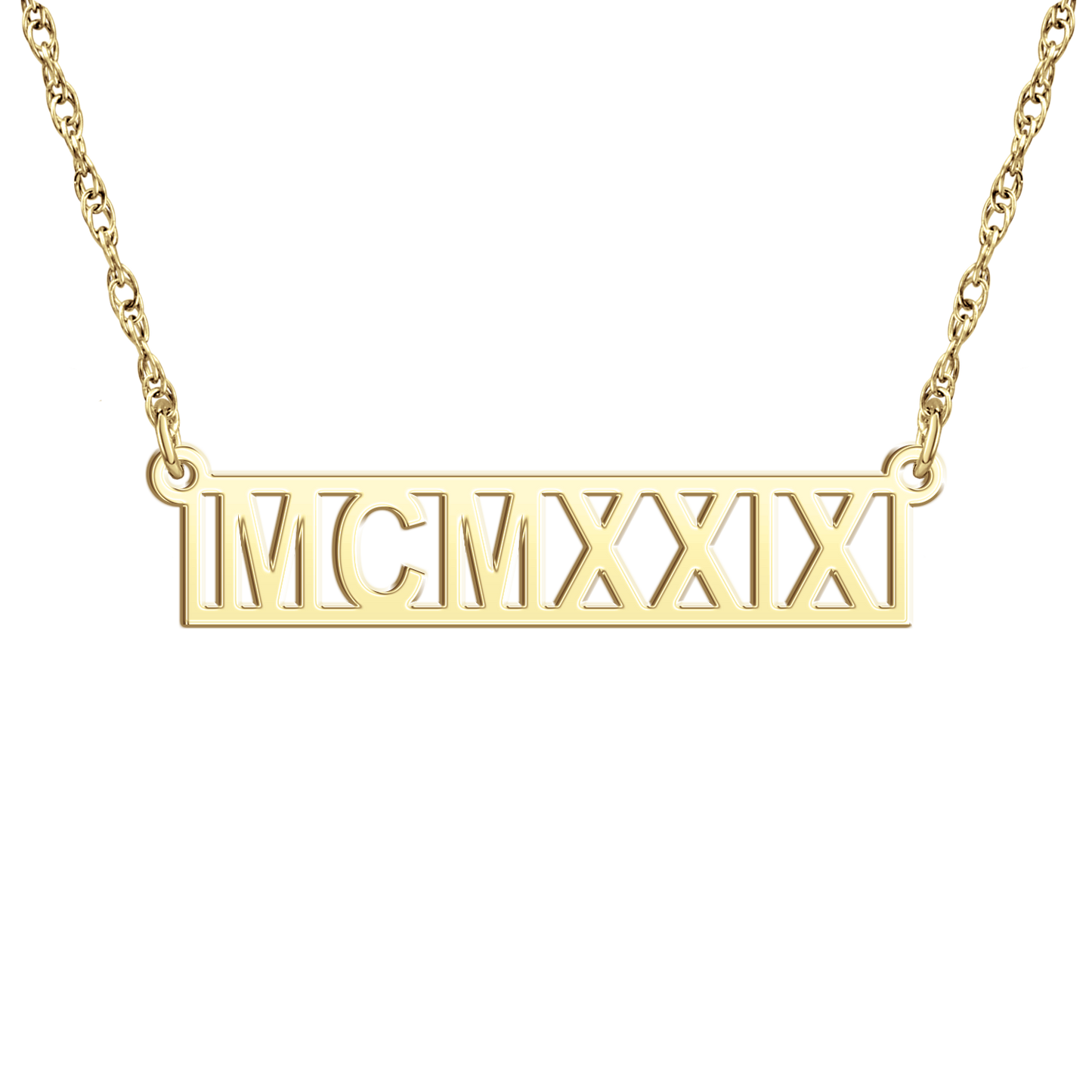 Fenwick Friar Founders' Roman Numeral Bar Necklace