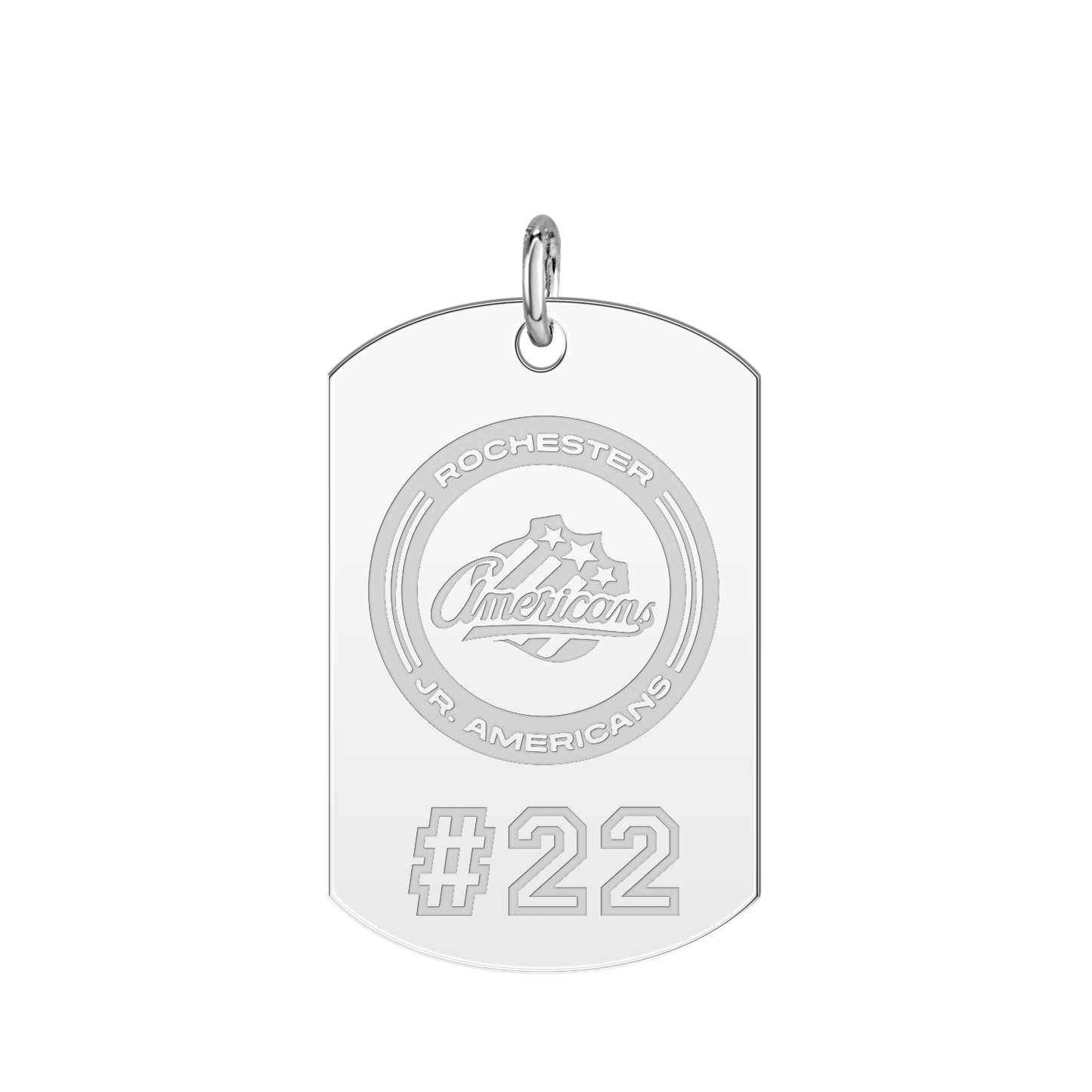 Rochester Jr. Americans Player’s Number Tag Large