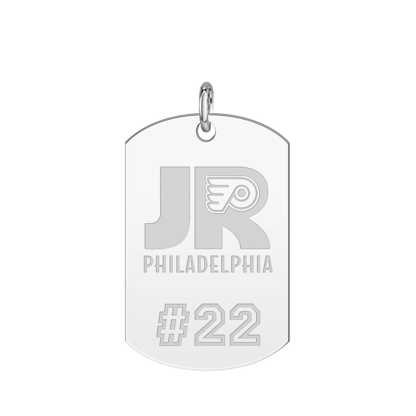 Philadelphia Jr Flyers Player’s Number Tag Large